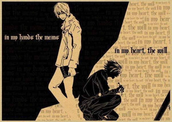 Poster Death Note In My Hands The Means In My Heart The Will