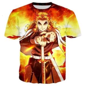 T-Shirt Demon Slayer Rengoku Kyojuro - L