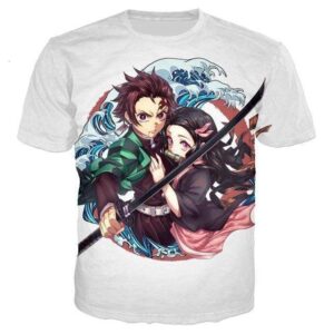 T-Shirt Demon Slayer Tanjiro & Nezuko - L