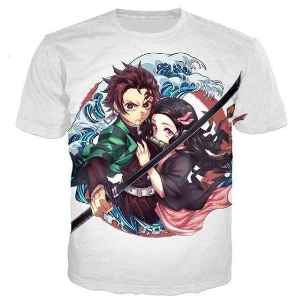 T-Shirt Demon Slayer Tanjiro & Nezuko - L