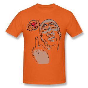 T-Shirt GTO Onizuka Doigt D’Honneur - Orange / XL