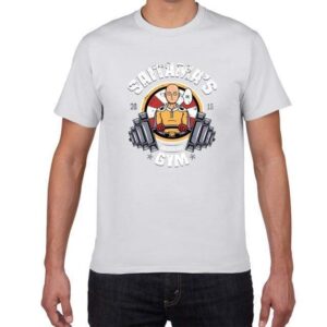 T-Shirt One Punch Man Gym - Blanc / XS