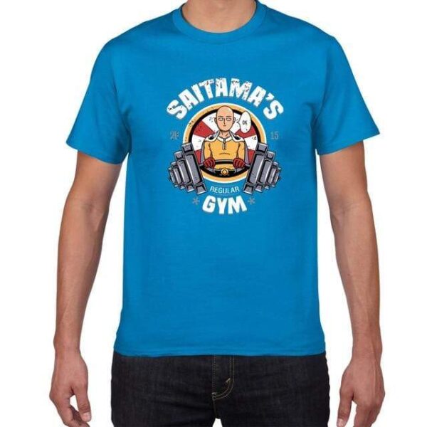 T-Shirt One Punch Man Gym - Bleu / XS