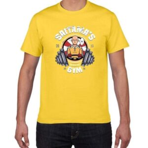 T-Shirt One Punch Man Gym - Jaune / XS